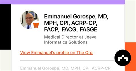 Emmanuel Gorospe, MD, MPH, FACP .